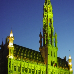 Brussels Town Hall Light Show
