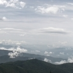 view from Clingman's Dome parking lot