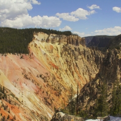 View down Yellowstone Canyon