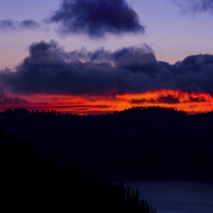 Crater Lake Sunset