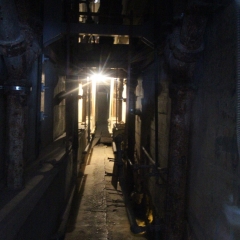 Alcatraz escape utility corridor.